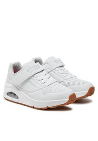 skechers - Skechers Sneakersy Air Blitz 403673L/WHT Biały. Kolor: biały. Materiał: skóra #5