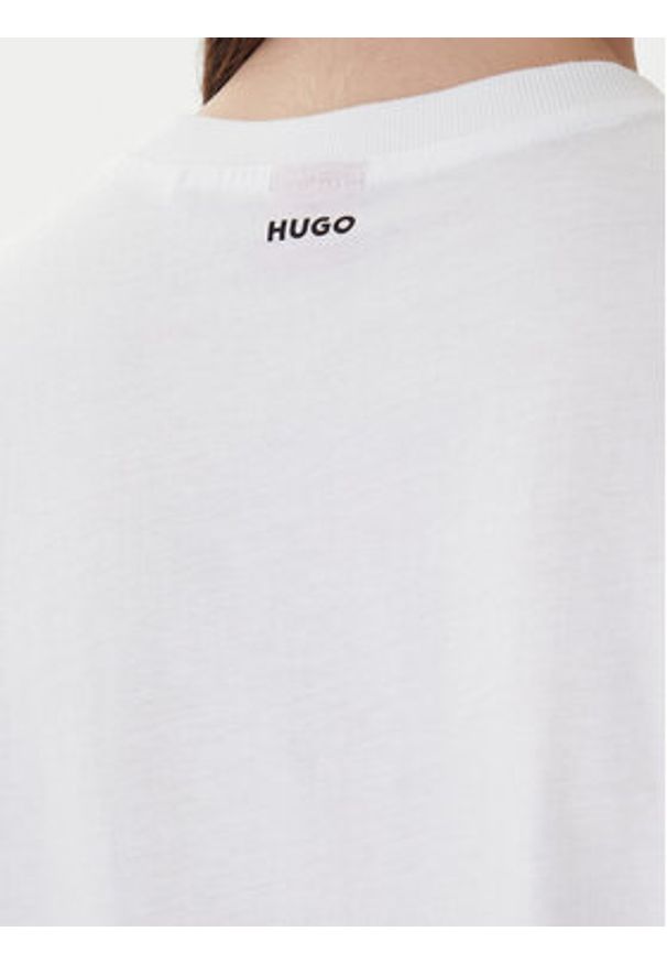 Hugo T-Shirt Dashire_4 50489198 Biały Regular Fit. Kolor: biały. Materiał: bawełna