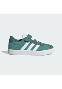 Adidas - Buty VL Court 3.0. Kolor: niebieski, wielokolorowy, biały. Sport: turystyka piesza