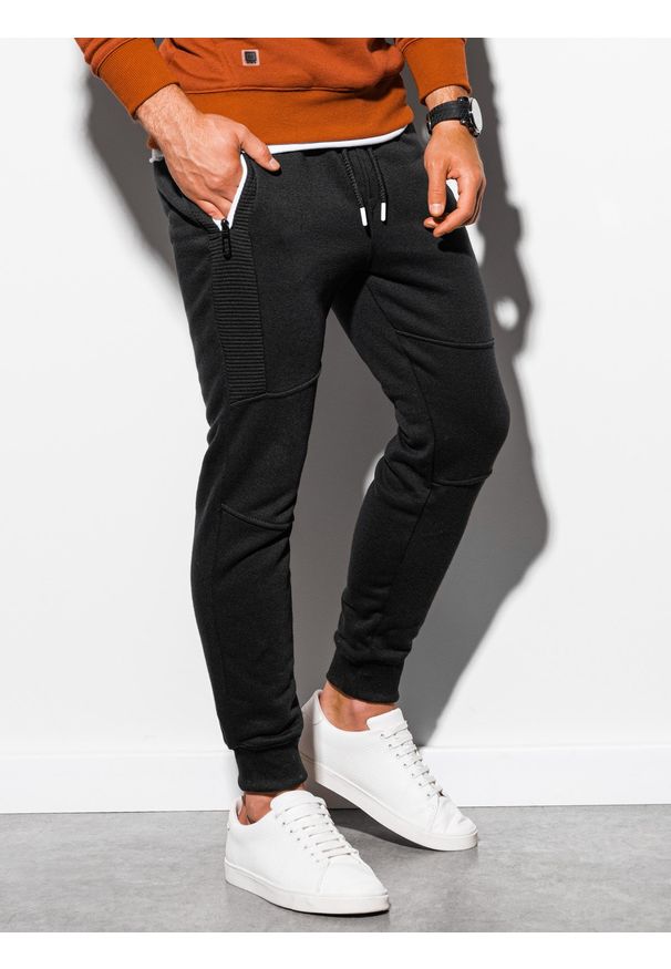 Czarne spodnie Ombre Clothing