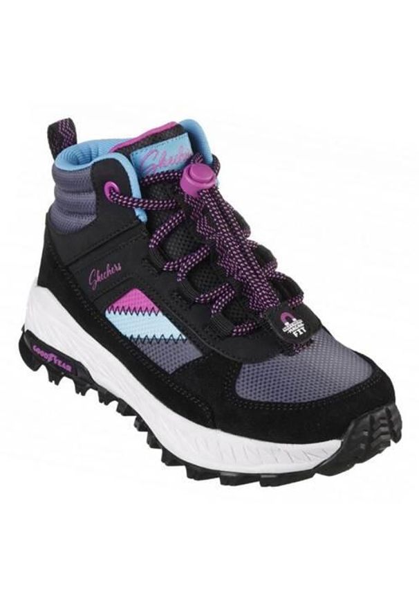 skechers - Buty do chodzenia dla dzieci Skechers Fuse Tread Lets Explore. Kolor: wielokolorowy, czarny, szary. Materiał: materiał, syntetyk. Szerokość cholewki: normalna. Sport: turystyka piesza