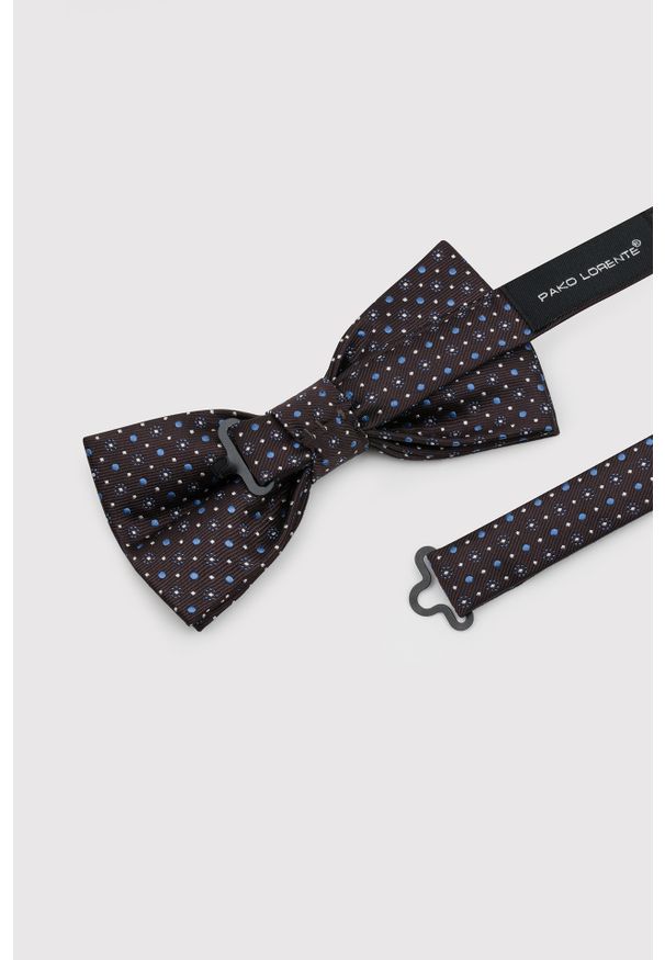 Pako Lorente - PAKO LORENTE – Brązowa mucha w mikrowzór. Kolor: brązowy. Materiał: poliester. Styl: elegancki