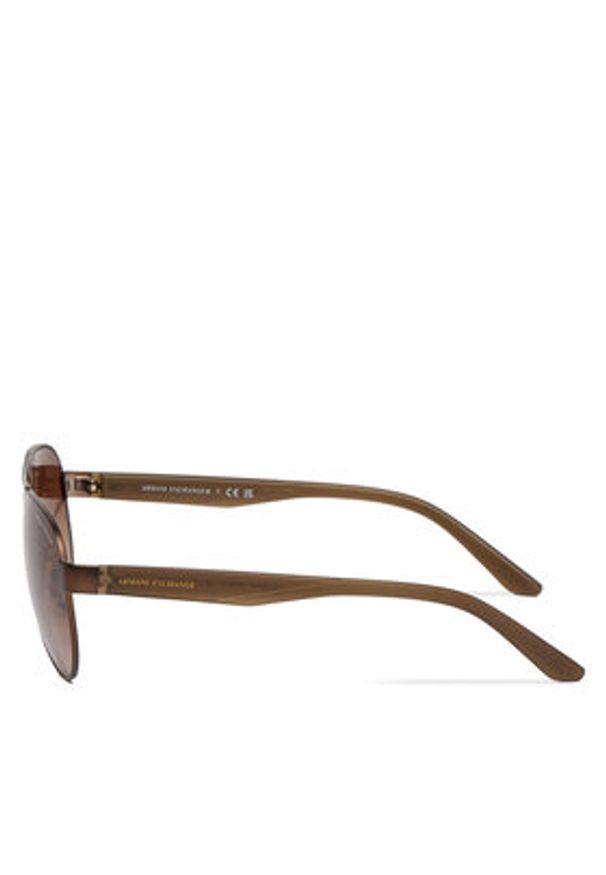 Armani Exchange Okulary przeciwsłoneczne 0AX2034S 605813 Brązowy. Kolor: brązowy