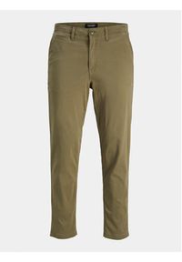 Jack & Jones Chinosy Harlow 12242188 Zielony Tapered Fit. Kolor: zielony. Materiał: bawełna #3