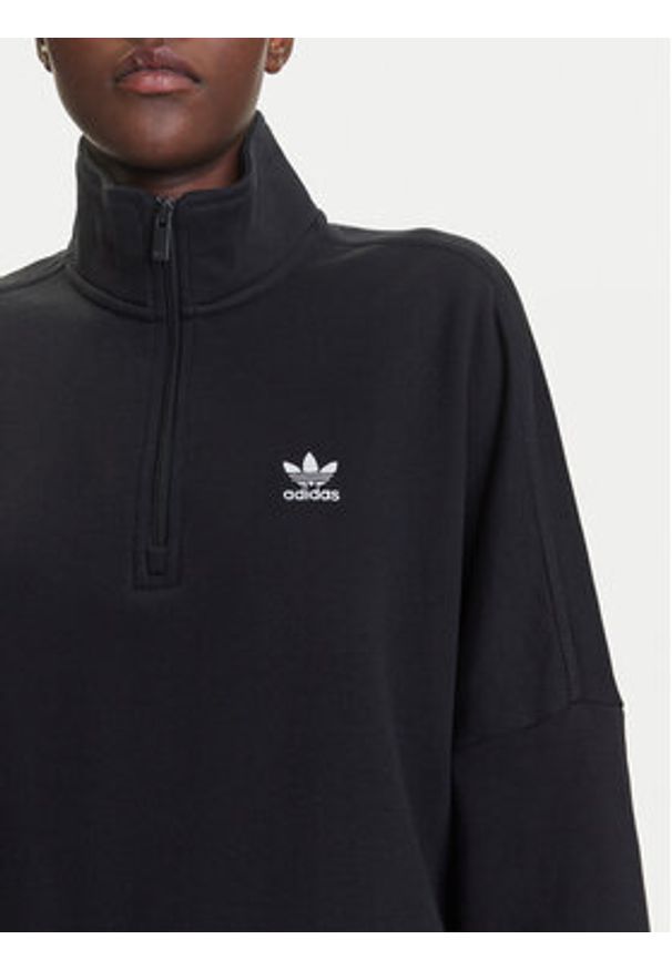 Adidas - adidas Bluza Essentials French Terry IW5726 Czarny Oversize. Kolor: czarny. Materiał: bawełna