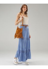 Unisono - DŁUGA SPÓDNICA 145-22040 JEANS. Materiał: jeans. Długość: długie #1