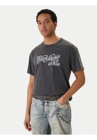 Versace Jeans Couture T-Shirt 80GAHB02 CJB02 Czarny Regular Fit. Kolor: czarny. Materiał: bawełna #1