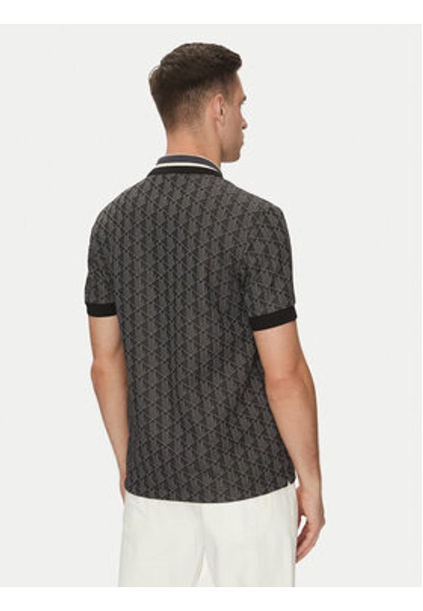 Lacoste Polo DH1417 Czarny Regular Fit. Typ kołnierza: polo. Kolor: czarny. Materiał: syntetyk, bawełna