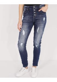 Unisono - SPODNIE - JEANSY 42-1163 JEANS. Materiał: jeans #1