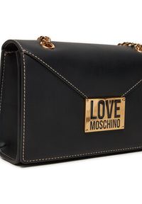 Love Moschino - LOVE MOSCHINO Torebka JC4073PP1LLG100A Czarny. Kolor: czarny. Materiał: skórzane