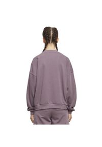 Urban Classics - Bluza Damska Frotte Z Okrągłym Dekoltem Oversize. Kolor: fioletowy