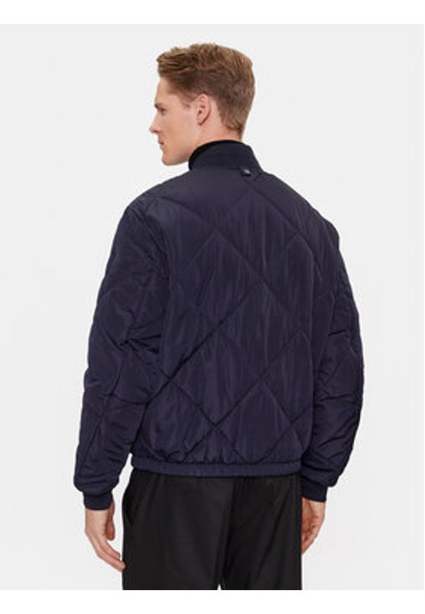 Calvin Klein Kurtka bomber Signature K10K111880 Granatowy Regular Fit. Kolor: niebieski. Materiał: syntetyk