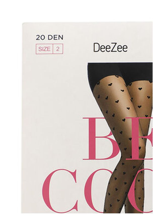 DeeZee Rajstopy Damskie 9WB-003-AW22 Czarny. Kolor: czarny. Materiał: materiał