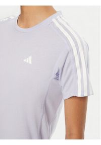 Adidas - adidas Koszulka techniczna Own the Run 3-Stripes JD2276 Fioletowy Regular Fit. Kolor: fioletowy. Materiał: syntetyk. Sport: bieganie #4
