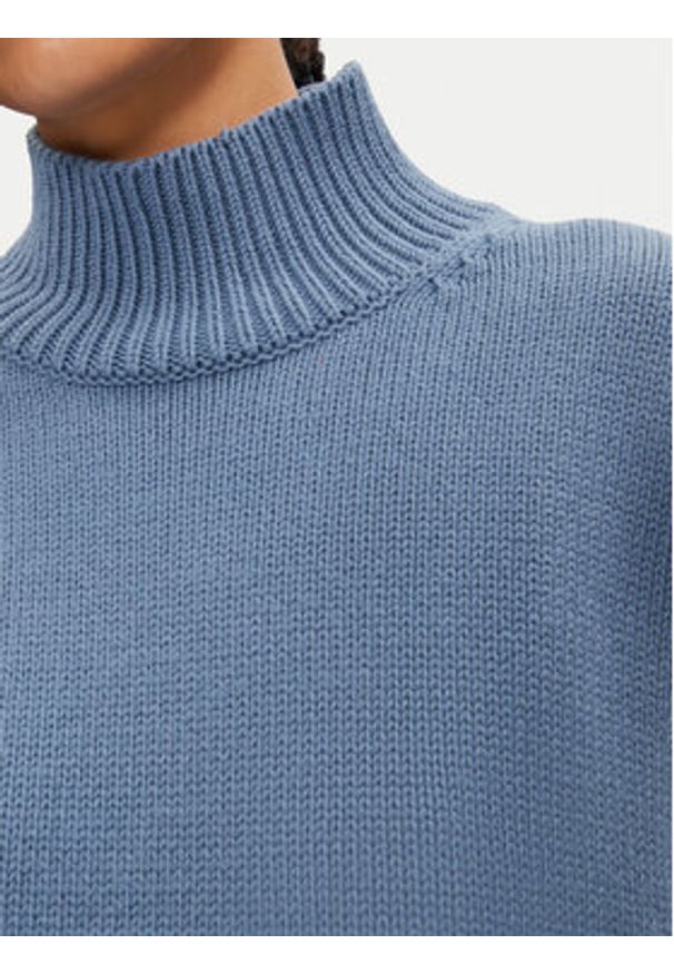 Calvin Klein Golf K20K207437 Niebieski Regular Fit. Typ kołnierza: golf. Kolor: niebieski. Materiał: bawełna