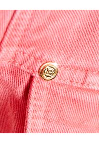 Balmain - BALMAIN - Jeansowa marynarka w kolorze różowym. Kolor: różowy, wielokolorowy, fioletowy. Materiał: jeans. Sezon: lato #6