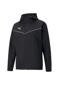 Puma - Męska Kurtka TeamRISE Na Każdą Pogodę. Kolor: czarny