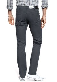 Wrangler - WRANGLER SPODNIE MĘSKIE ARIZONA NAVY GREY W12OS5134