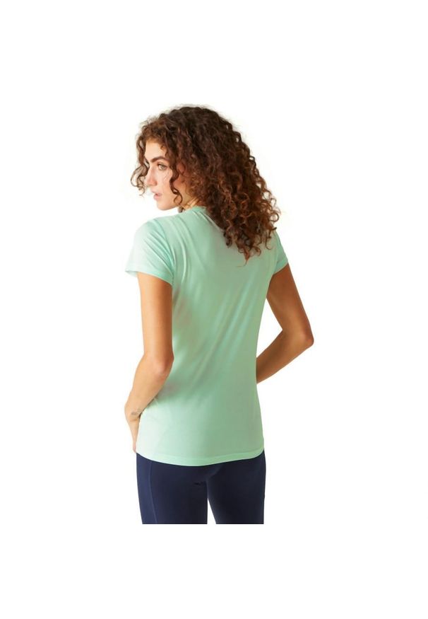 Regatta - Koszulka sportowa damska Fingal Edition szybkoschnąca. Kolor: niebieski. Długość rękawa: krótki rękaw. Długość: krótkie. Sport: turystyka piesza