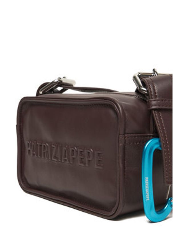 Patrizia Pepe Torebka 2B0153/L113-B856 Brązowy. Kolor: brązowy. Materiał: skórzane