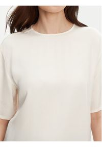 TOMMY HILFIGER - Tommy Hilfiger T-Shirt WW0WW45900 Écru Relaxed Fit. Materiał: wiskoza #3