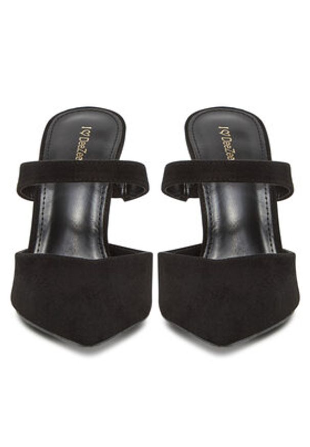 DeeZee Klapki HT78401-7 Czarny. Kolor: czarny. Materiał: materiał