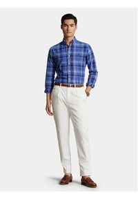 Polo Ralph Lauren Koszula 710939472001 Niebieski Slim Fit. Typ kołnierza: polo. Kolor: niebieski. Materiał: bawełna #5
