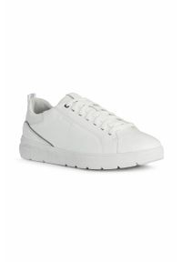 Geox buty skórzane SPHERICA EC4 kolor biały. Nosek buta: okrągły. Zapięcie: sznurówki. Kolor: biały. Materiał: skóra #2