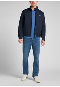 Lee - LEE HARRINGTON JACKET MĘSKA KURTKA PRZEJŚCIOWA LOGO NAVY L86VPB35