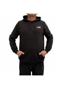 Puma - Bluza Z Kapturem Męska Logo Essentials. Typ kołnierza: kaptur. Kolor: czarny