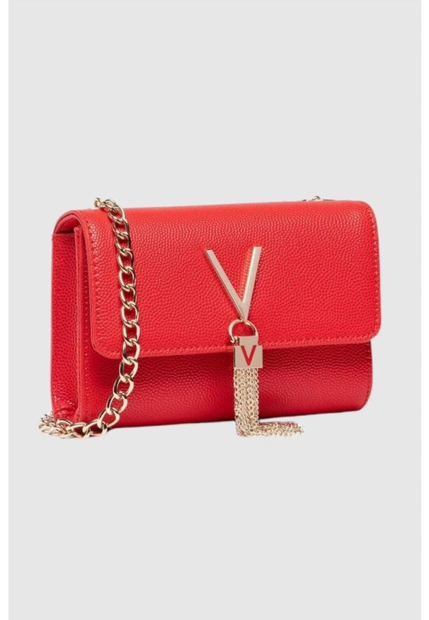 Valentino by Mario Valentino - VALENTINO Czerwona kopertówka Divina. Kolor: czerwony