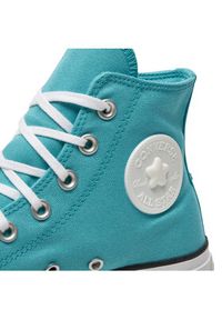 Converse Trampki Chuck Taylor All Star Lift Platform Stars A06492C Turkusowy. Kolor: turkusowy. Materiał: materiał. Obcas: na platformie #6
