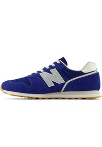 Buty męskie New Balance ML373SS2 – niebieskie. Okazja: na co dzień. Kolor: niebieski. Materiał: guma, skóra, materiał, syntetyk. Szerokość cholewki: normalna. Model: New Balance 373 #3