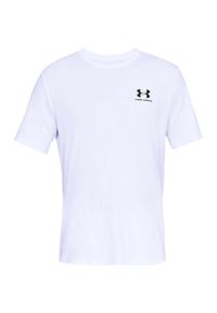 T-Shirt Under Armour Sportstyle Lewy Dorosłych. Kolor: biały