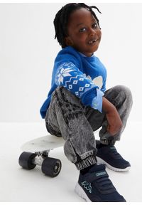 bonprix - Dżinsy z termiczną podszewką z dżerseju, z gumką w talii, regular fit. Kolor: czarny #3