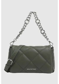 Valentino by Mario Valentino - VALENTINO Zielona torebka Cold Re. Kolor: zielony. Materiał: pikowane