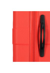 Wittchen - Średnia walizka z ABS-u tłoczona. Kolor: czerwony. Materiał: guma. Wzór: geometria. Styl: klasyczny #4