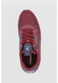 U.S. Polo Assn. Buty kolor bordowy. Nosek buta: okrągły. Zapięcie: sznurówki. Kolor: czerwony. Materiał: guma #3