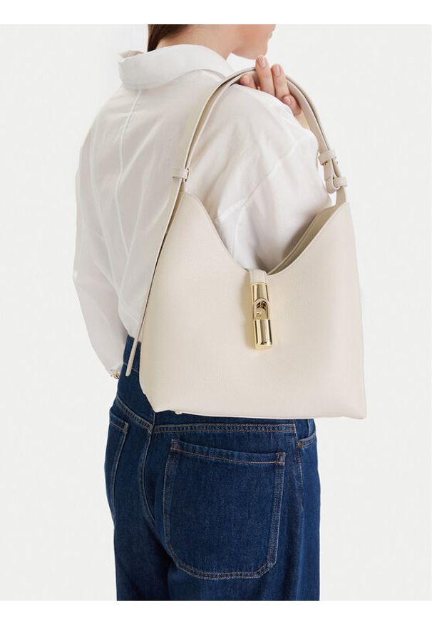 Furla Torebka Goccia S WB01979 BX3353 KH PNN00 Écru. Materiał: skórzane