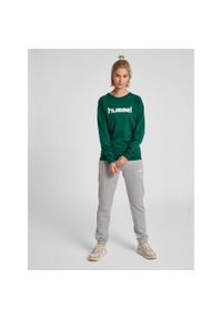 Bluza do piłki ręcznej damska Hummel Go Cotton Logo Sweatshirt Woman. Kolor: wielokolorowy, zielony, biały #1