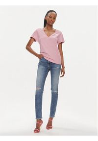 Pinko T-Shirt 102950 A1N8 Różowy Regular Fit. Kolor: różowy. Materiał: bawełna