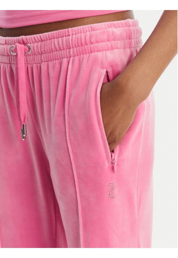 Juicy Couture Spodnie dresowe Tina JCWBJ126327 Różowy Straight Leg. Kolor: różowy. Materiał: syntetyk