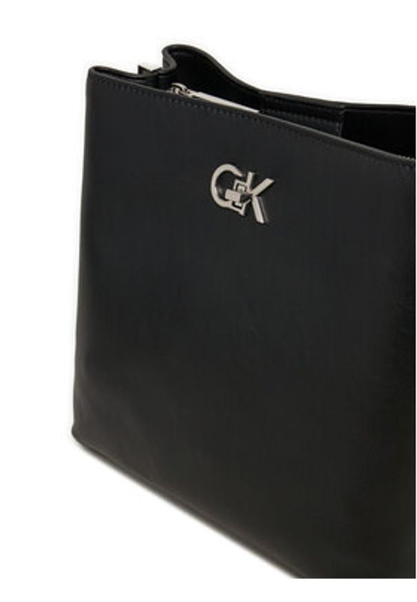 Calvin Klein Torebka Ck Bucket Bag K60K612803 Czarny. Kolor: czarny. Materiał: skórzane