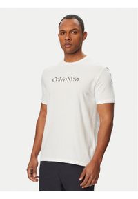 Calvin Klein T-Shirt SS 30s EU LV04LG809G Biały Slim Fit. Kolor: biały. Materiał: bawełna #1
