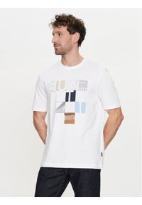 Bugatti T-Shirt 8350 55045A Biały Regular Fit. Kolor: biały. Materiał: bawełna #1