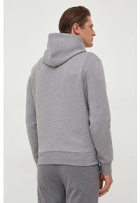 Polo Ralph Lauren bluza męska kolor szary z kapturem gładka. Typ kołnierza: kaptur, polo. Kolor: szary. Wzór: gładki #4
