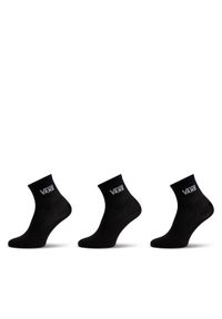 Vans Zestaw 3 par wysokich skarpet damskich Classic Half Crew Sock VN00073EBLK1 Czarny. Kolor: czarny. Materiał: materiał #1