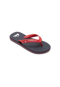 Quiksilver - Klapki Japonki dla Chłopców MOLOKAI CORE. Kolor: czerwony, różowy, wielokolorowy. Materiał: syntetyk, guma. Styl: sportowy #1