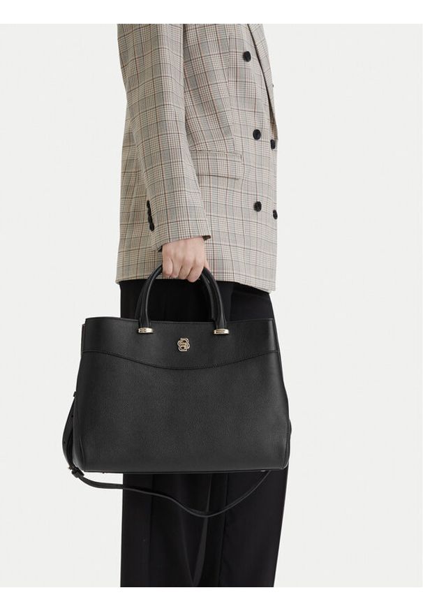 BOSS Torebka Boss Beyond Newtote 50557967 Czarny. Kolor: czarny. Materiał: skórzane