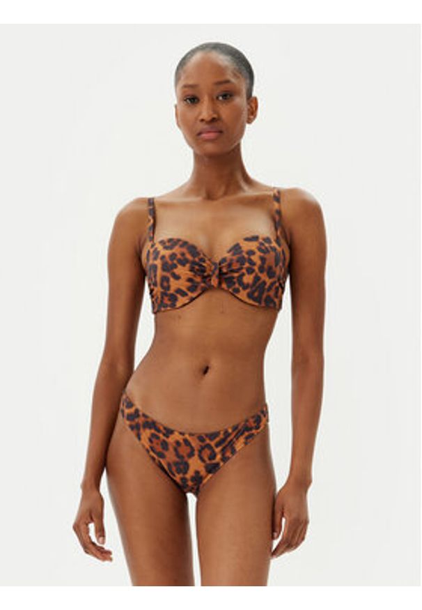 Chantelle Dół od bikini Sauvage C17UA0 Brązowy. Kolor: brązowy. Materiał: syntetyk